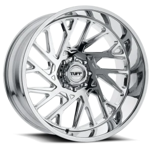 Tuff Wheels – T4B – Chrome – 22″x12″ -45mm – Summer Wheels – 2212T4B-56140C12L